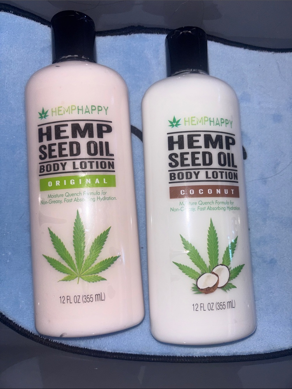 Hemp Happy hemp Seed Oil Body Lotion — Original & Coconut (12 fl oz) two